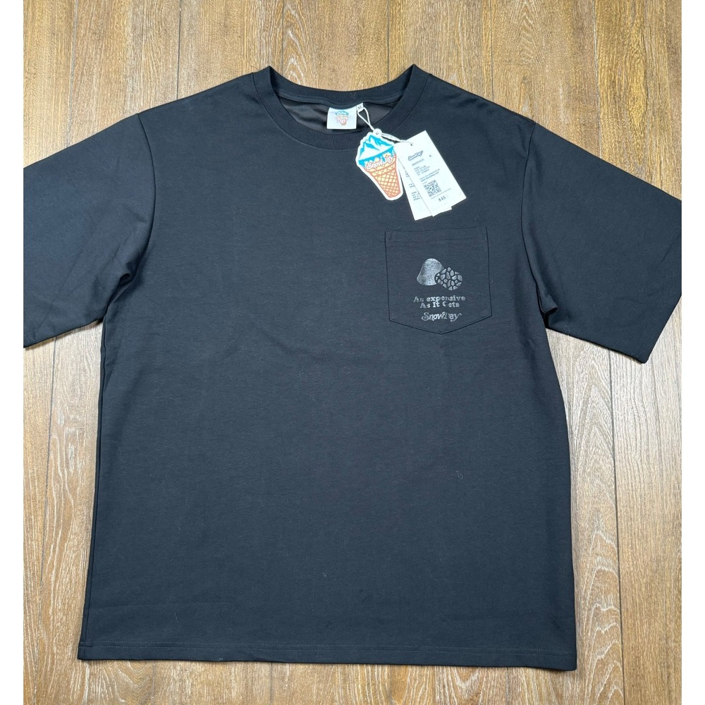 SnowDay Truffle Graphic Pocket T-Shirt Men's XL Black NWT Streetwear 3157